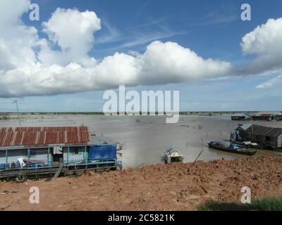 Kambodschanische Küche, Traditionen und Natur. Stadt Siem Reap und Vororte. Ungewöhnliche Ferien. Stockfoto