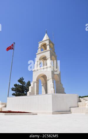 Canakkale, Türkei - 24. Juni 2011: Statue von Atatürk am Chunuk Bair Ersten Weltkrieg Denkmal, Gallipoli. Stockfoto