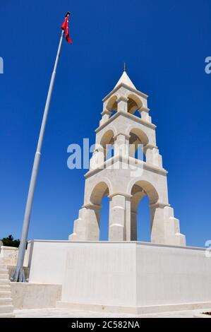 Canakkale, Türkei - 24. Juni 2011: Statue von Atatürk am Chunuk Bair Ersten Weltkrieg Denkmal, Gallipoli. Stockfoto