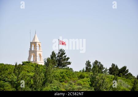 Canakkale, Türkei - 24. Juni 2011: Statue von Atatürk am Chunuk Bair Ersten Weltkrieg Denkmal, Gallipoli. Stockfoto