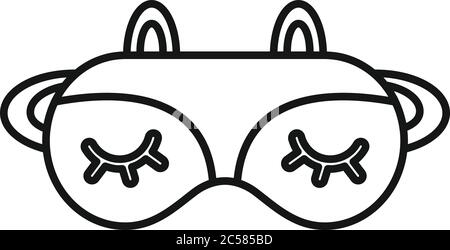 Lifestyle-Schlafmaske-Symbol. Outline Lifestyle schlafende Maske Vektor-Symbol für Web-Design isoliert auf weißem Hintergrund Stock Vektor