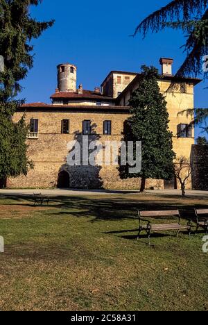 Italien Piemont Manta di Saluzzo - Schloss - Stockfoto