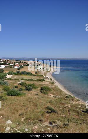 Canakkale, Türkei - 24. Juni 2011: Morto Bay - V Beach Cemetery, Gallipoli Battlefield. Stockfoto