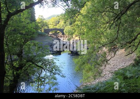 Die Elan Valley Stauseen in Wales, Vereinigtes Königreich Stockfoto