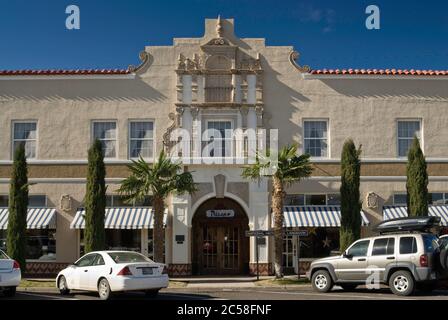 El Paisano Hotel in Marfa, Texas, USA Stockfoto