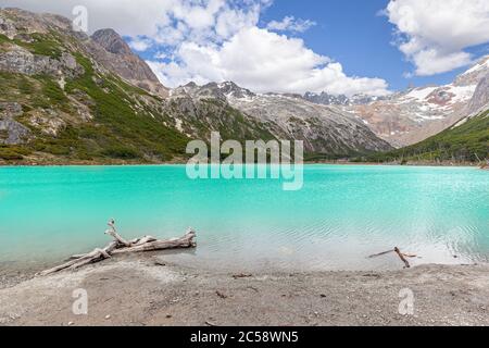 Emerald Lake - Landschaft von Feuerland, Ushuaia, Argentinien Stockfoto