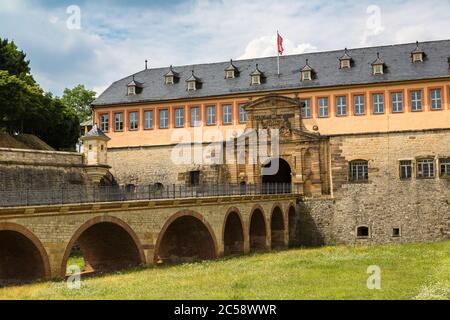 Festung Petersberg in Erfurt an einem schönen Sommertag, Deutschland Stockfoto