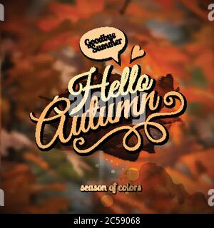 Vektor Herbst verschwommen Hintergrund Stock Vektor