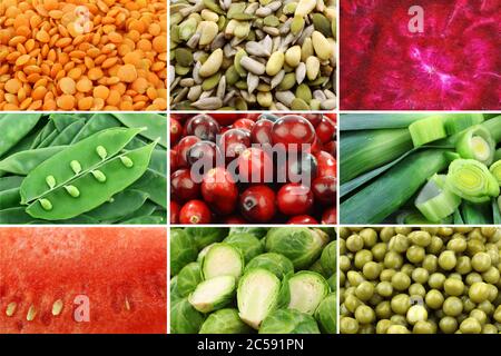Sammlung von verschiedenen bunten Gemüse Stockfoto