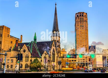 Central United Methodist Church in Detroit, USA Stockfoto