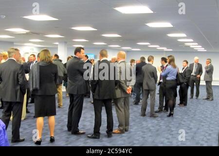 Eröffnung des neuen Terminals am Flughafen London Southend im April 2014 Stockfoto