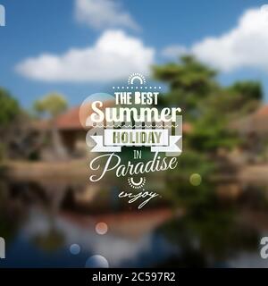 Kreative grafische Botschaft für Ihr Sommerdesign Stock Vektor