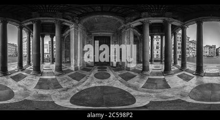 360 Grad Panorama Ansicht von Lockdown Rom Italien