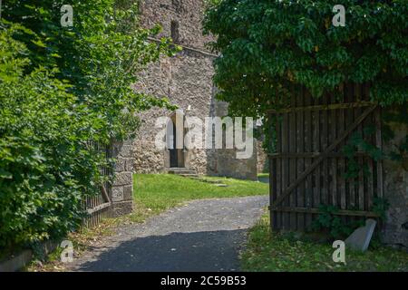 Świerzawa romanische Kirche des Heiligen Johannes und der Heiligen Katharina wurde zum Museum Niederschlesien Polen Schonau Niederschlesien Stockfoto