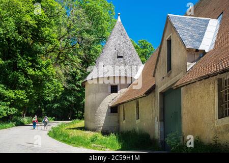 Frankreich, Isere, Chartreuse-Massiv, Grande Chartreuse Kloster am Fuße des Grand Som (Gipfel mit einer Höhe von 2026 Metern) Stockfoto