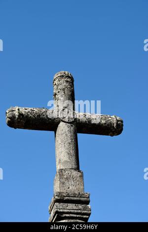 Frankreich, Haute Saone, Belmont, Kreuz Stockfoto