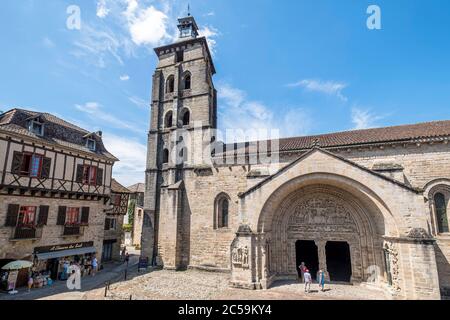 Frankreich, Correze, Dordogne-Tal, Beaulieu sur Dordogne, Saint Pierre collegiale Kirche Stockfoto