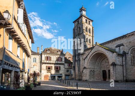 Frankreich, Correze, Dordogne-Tal, Beaulieu sur Dordogne, Saint Pierre Kirche Stockfoto