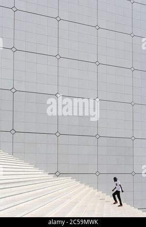 Frankreich, Hauts de seine, La Defense, Grande Arche de La Defense (1989) des dänischen Architekten Johan Otto von Spreckelsen Stockfoto