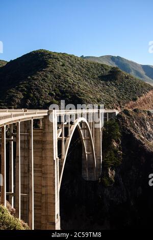 Bixby Bridge in Big Sur, CA Stockfoto