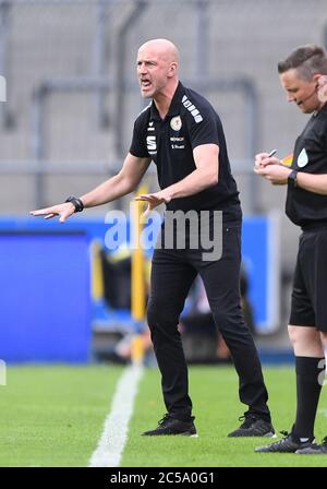 Braunschweig, Deutschland. Juli 2020. Marco Antwerpen (Braunschweig). GES/Fußball/3. Liga: Eintracht Braunschweig (Braunschweig) - SV Waldhof Mannheim 01.07.2020 Fußball/Fußball: 3. Liga: Braunschweig vs Mannheim, Braunschweig, 1. Juli 2020 Quelle: dpa/Alamy Live News Stockfoto