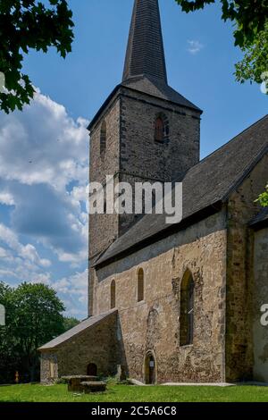 Świerzawa romanische Kirche des Heiligen Johannes und der Heiligen Katharina wurde zum Museum Niederschlesien Polen Schonau Niederschlesien Stockfoto