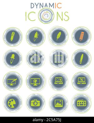Design Icon Set Stock Vektor