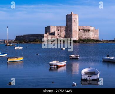 Colombaia Castle, Fortress Castello della Colombaia, erbaut im späten 12. Jahrhundert, Trapani, Sizilien, Italien Stockfoto