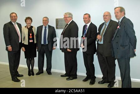 Eröffnung des neuen Terminals am Flughafen London Southend im April 2014 Stockfoto