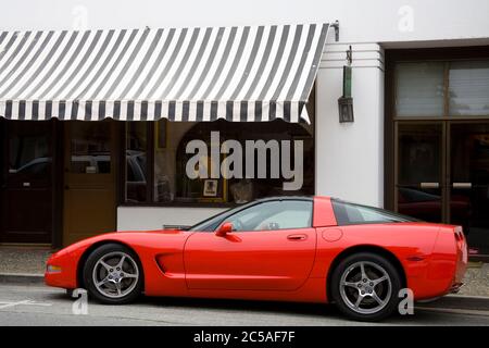 Corvette Auto in Carmel-by-the-Sea, Monterey County, Kalifornien, USA Stockfoto