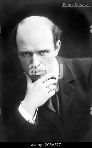 PABLO CASALS (1876-1973) Spanischer Cellist um 1917 Stockfoto