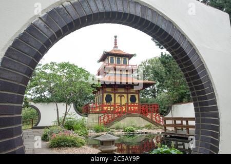 Japanischer Garten im Peasholm Park, Scarborough Stockfoto