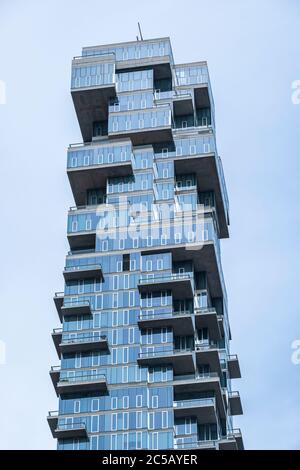 56 Leonard Street, New York, Jenga-Gebäude Stockfoto