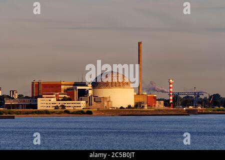 Kernkraftwerk Stade an der Elbe, Niedersachsen, Deutschland Stockfoto