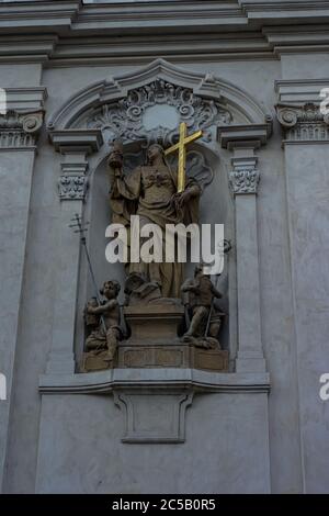 HISTORISCHE ARCHITEKTUR AUS PRAG, TSCHECHISCHE REPUBLIK, SEPTEMBER 2019 Stockfoto