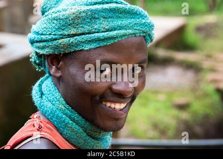 Kokabanya Washing Station und Geldprämien mit Rob Fiedler von Africana Traders Stockfoto