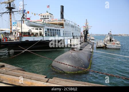 USS Dolphin, San Diego Maritime Museum Stockfoto