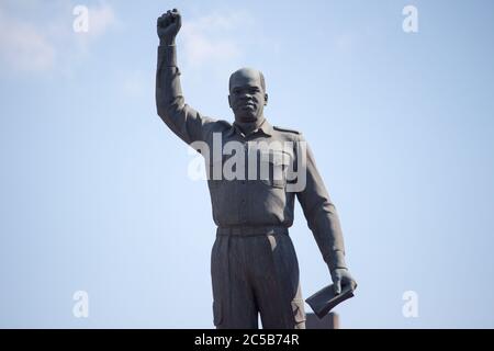 Eduardo Chivambo Mondlane Statue, Gründungsvorsitzender der mosambikanischen Befreiungsfront oder FRELIMO in Mosambik Stockfoto