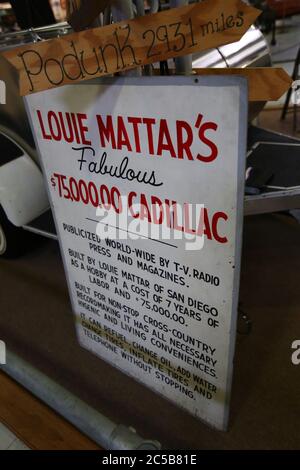 Louie Mattars fabelhafter Cadillac 1947 bei der San Diego Automotive Museum Stockfoto