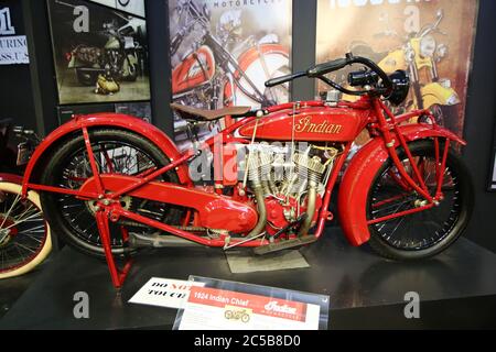 1947 Indian Chief im San Diego Automotive Museum Stockfoto