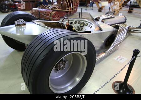 Steampunk Hot Rod in der Ausstellung San Diego Automotive Museum Stockfoto