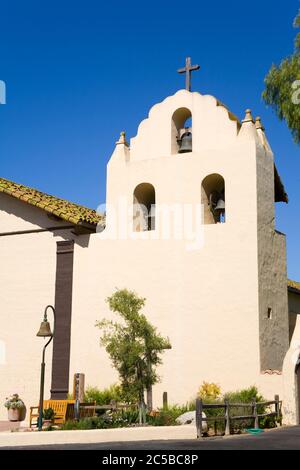 Alte Mission Santa Ines, Solvang, Santa Barbara County, Central California, USA Stockfoto