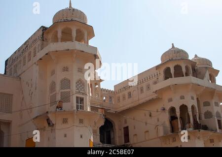 Pushkar See oder Pushkar Sarovar ist ein heiliger See der Hindus befindet sich in der Stadt Pushkar in Ajmer Bezirk der Rajasthan Staat der westlichen I Stockfoto