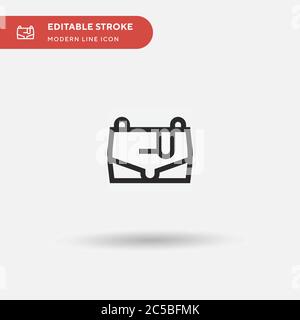 Einfaches Vektorsymbol Kupplung. Illustration Symbol Design Vorlage für Web mobile UI Element. Perfekte Farbe modernes Piktogramm auf bearbeitbaren Strich. Clutch-Symbole für Ihr Geschäftsprojekt Stock Vektor