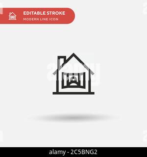 Applaus einfaches Vektorsymbol. Illustration Symbol Design Vorlage für Web mobile UI Element. Perfekte Farbe modernes Piktogramm auf bearbeitbaren Strich. Applaus-Symbole für Ihr Geschäftsprojekt Stock Vektor