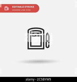 Einfaches Vektor-Symbol für Telesketch. Illustration Symbol Design Vorlage für Web mobile UI Element. Perfekte Farbe modernes Piktogramm auf bearbeitbaren Strich. Telesketch-Symbole für Ihr Geschäftsprojekt Stock Vektor