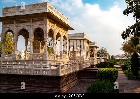 23. Februar 2020- Indien - Mehrangarh Fort in Jodhpur, Mehrangarh Fort der schönen Stadt Jodhpur, die blaue Stadt von Rajasthan in Stockfoto