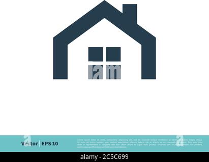 Real Estate Dach von Home Icon Vektor Logo Vorlage Illustration Design. Vektor EPS 10. Stock Vektor