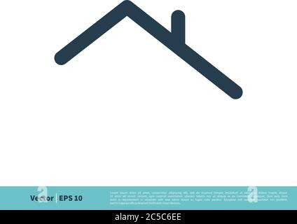 Startseite Button Symbol Vektor Logo Vorlage Illustration Design. Vektor EPS 10. Stock Vektor