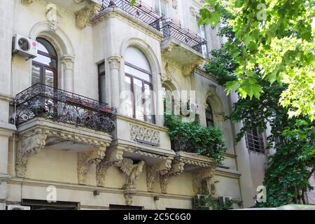 Schönes Wohnhaus in Baku Aserbaidschan Stockfoto